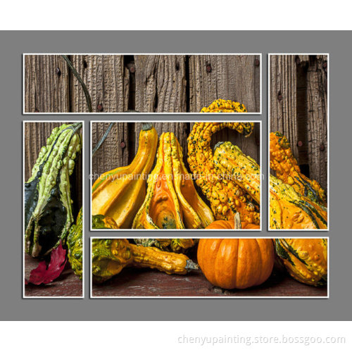 Vegetable and Fruits Group Oil Painting